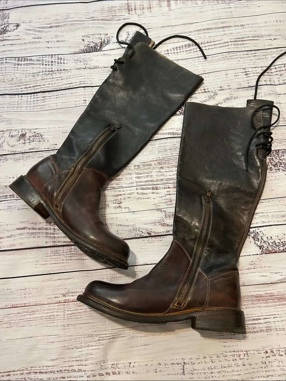Bed Stu Manchester Classic Tall Leather Riding Boots